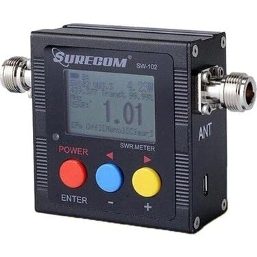 110000455649955 Surecom sw-102 dijital anten güç ve swr metre Watt Metre - Görsel 1