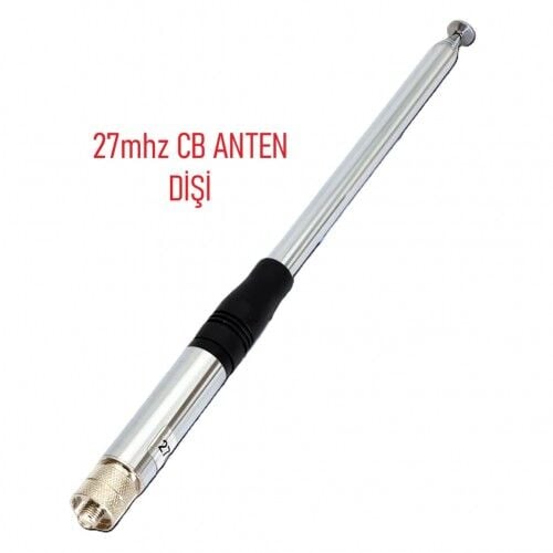 27mhz-disi-500x500 CB TELESKOPİK ANTEN 23cm - 130cm (DİŞİ) - Görsel 1