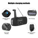 GÜNEŞ ENERJİLİ MANYETOLU EL FENERLİ POWER BANK AFET ACİL DURUM RADYOSU - Görsel 3